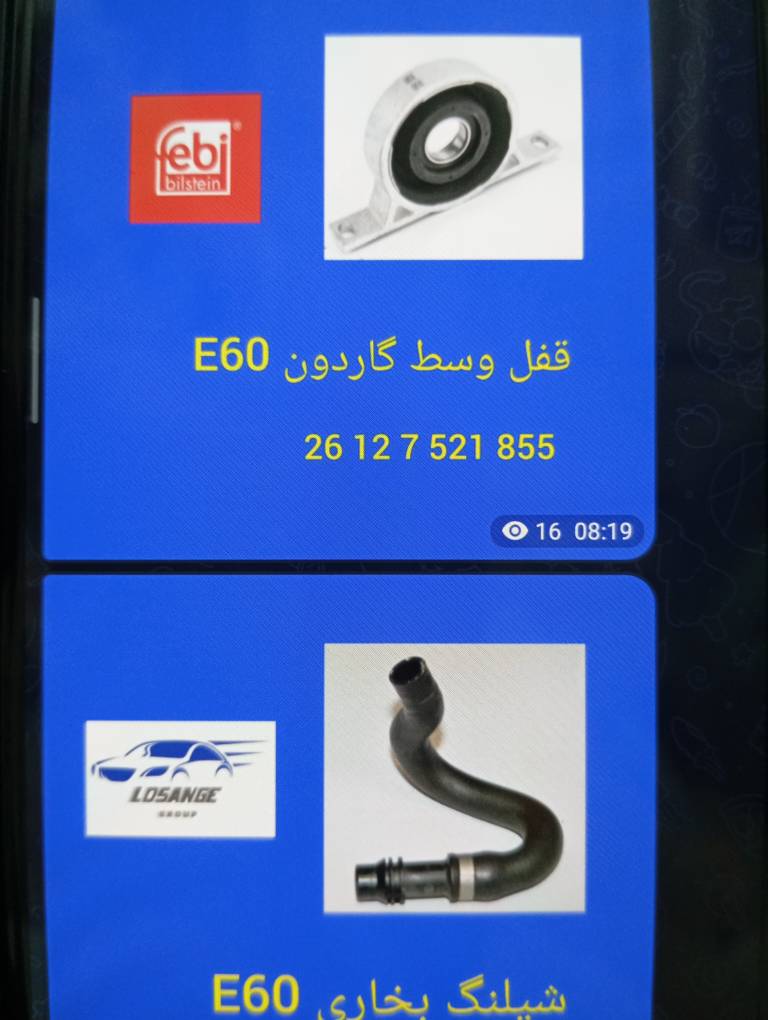 بلبرینگ وسط گاردان BMW E60 کد 26127521855 برند Febi Bilstein