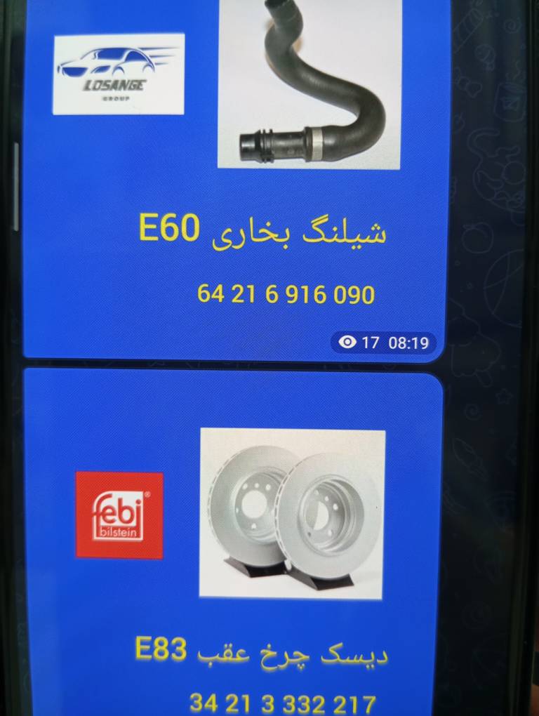 دیسک چرخ عقب BMW E83 کد 34213332217 برند Febi Bilstein